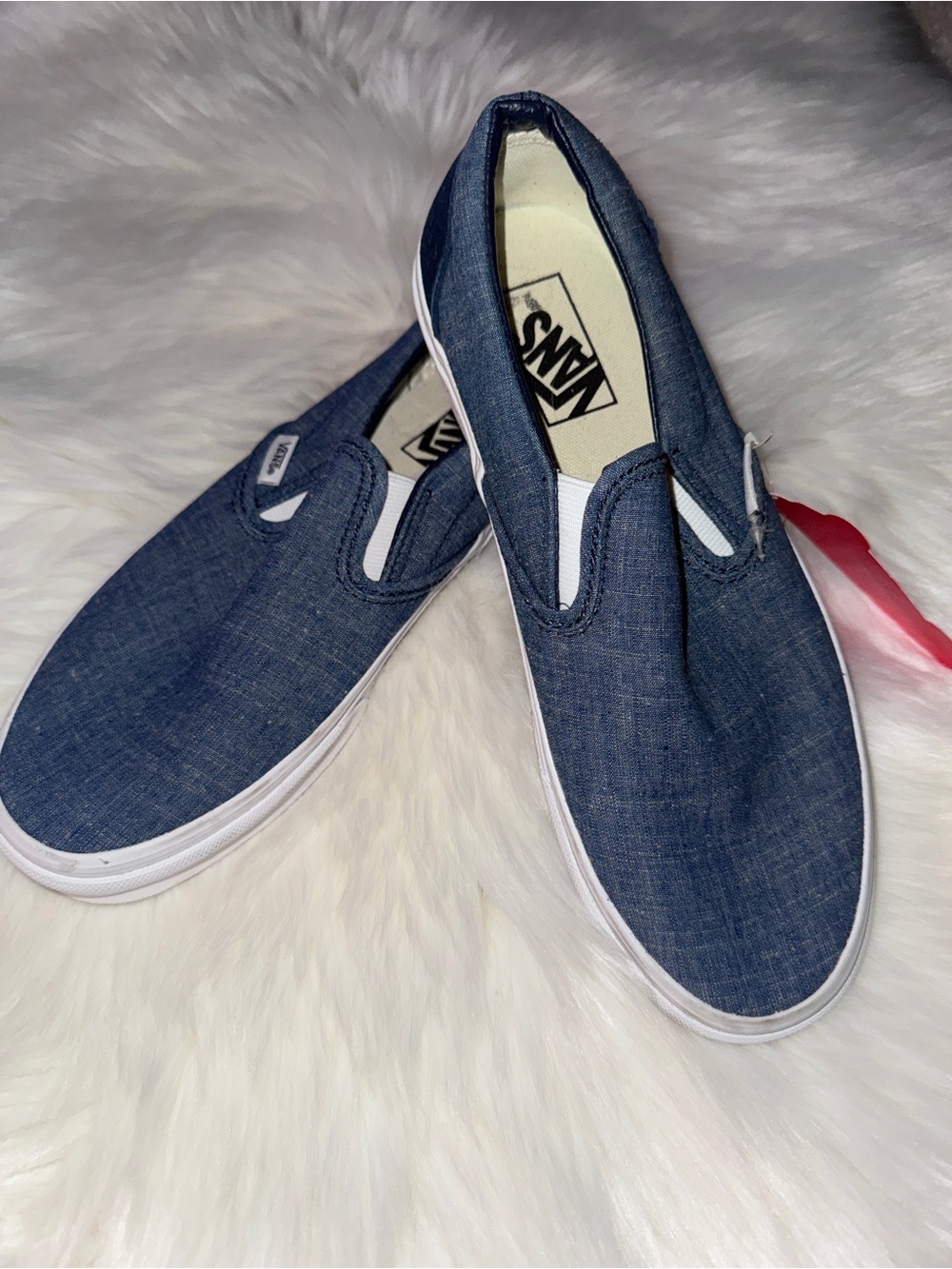 Vans Slip-On Canvas Shoes in Navy